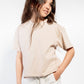 T-shirt cropped in cotone