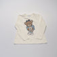 T-shirt con applicazione teddy