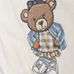 T-shirt con applicazione teddy