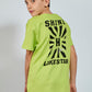 T-shirt con stampa centrale